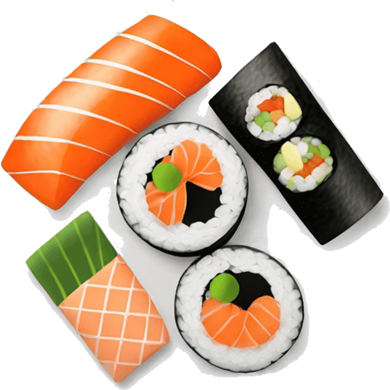 Plate of sushi emoji