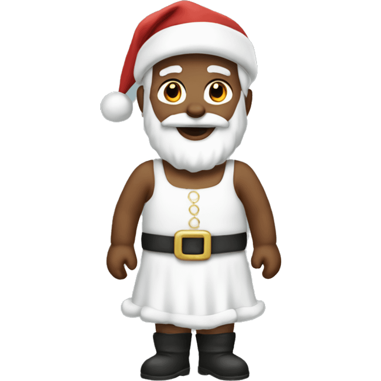 santa in white dress emoji