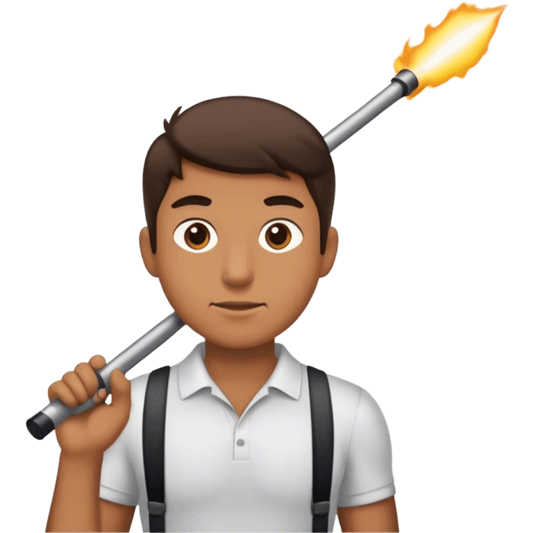 a boom pole operator emoji