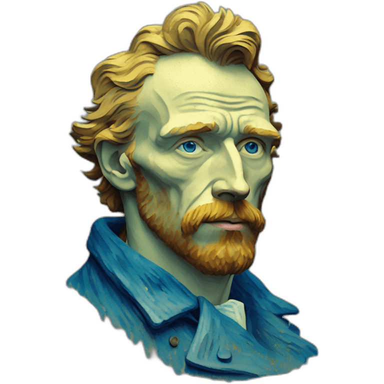 Van Gogh avec les yeux bleus emoji