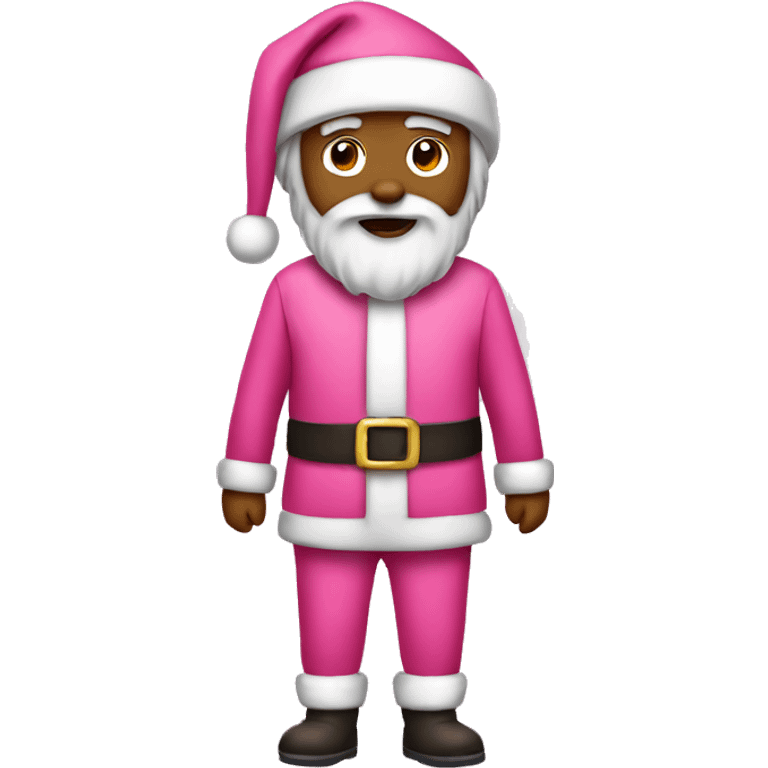 Pink Santa Claus outfit emoji