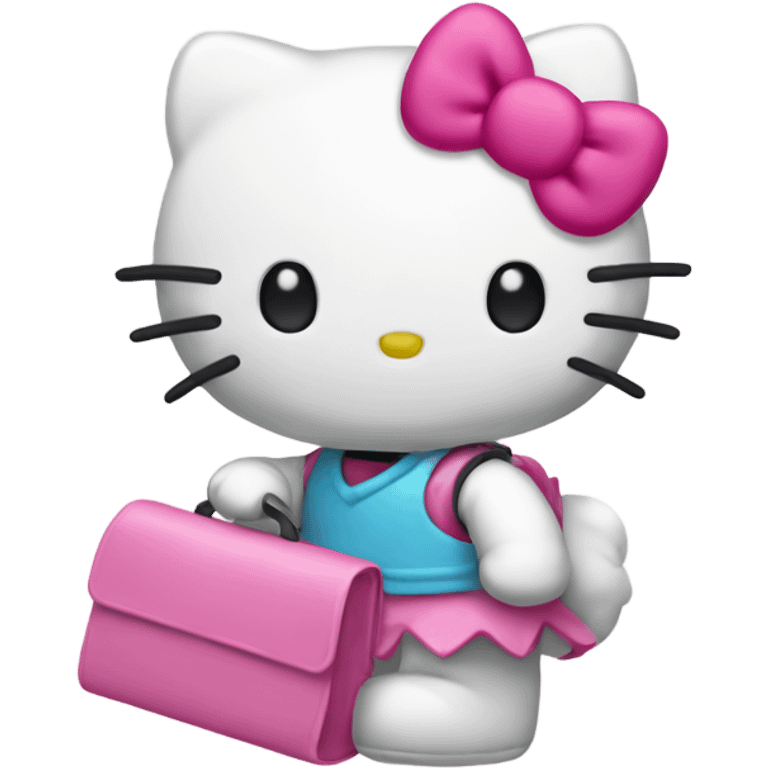 Hello kitty taking the L emoji