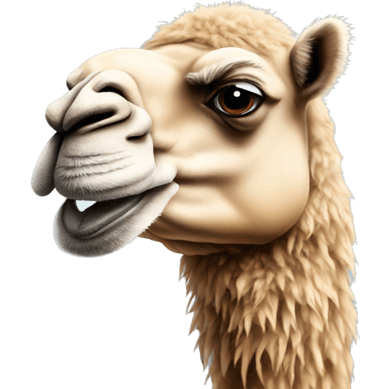 camel with cold emoji