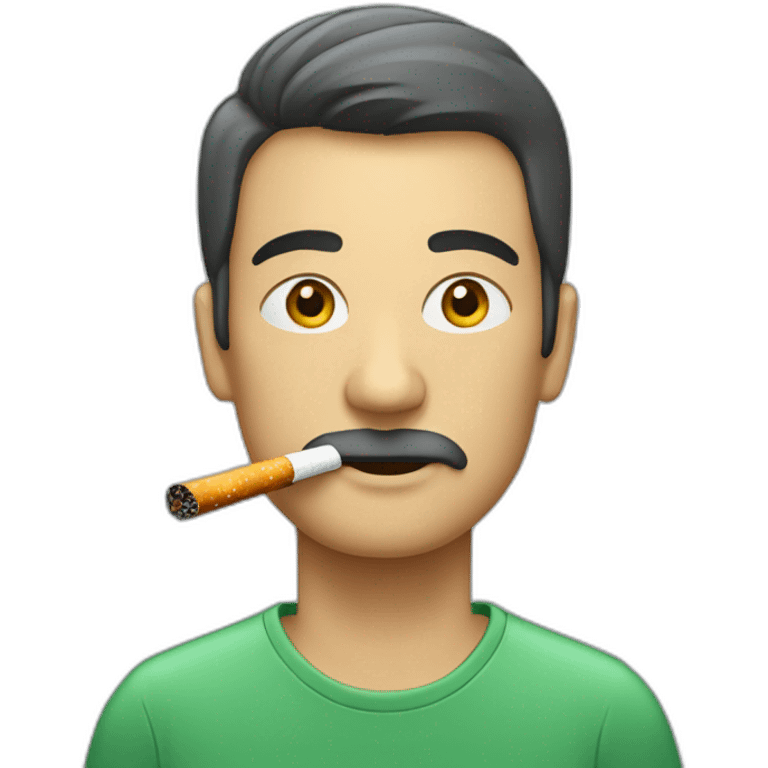 Une personne qui fume une cigarette emoji