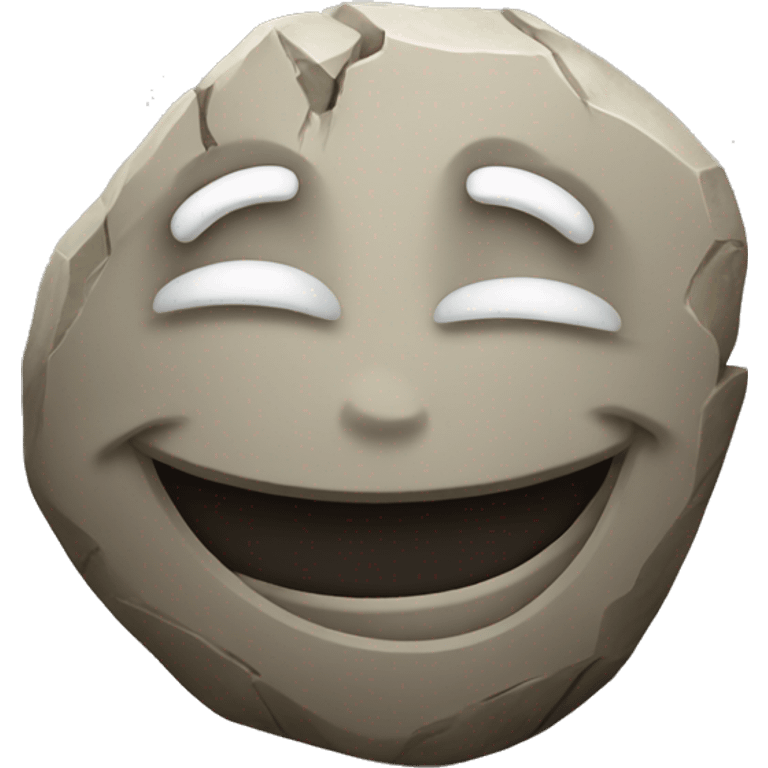 Stone smiling emoji