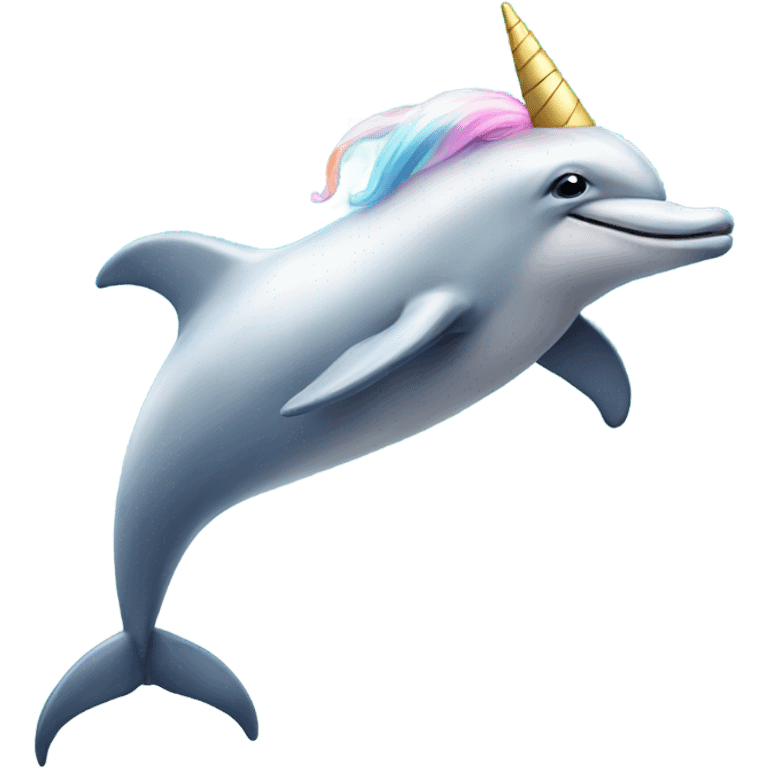 Dolphin unicorn  emoji