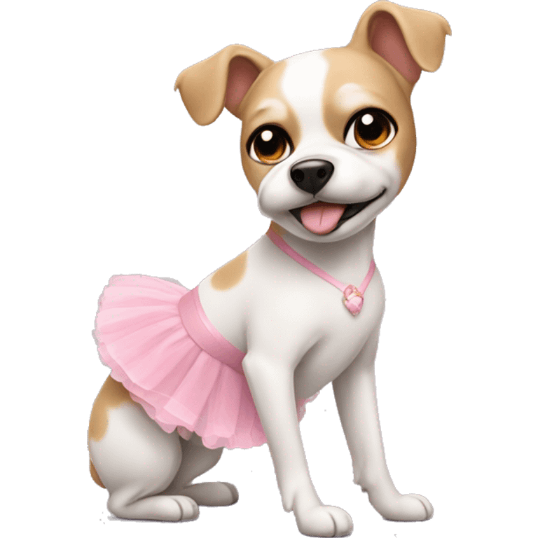 Ballerina dog emoji