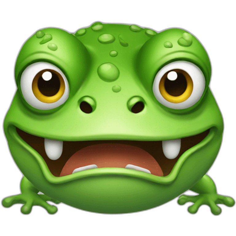 Angry frog emoji