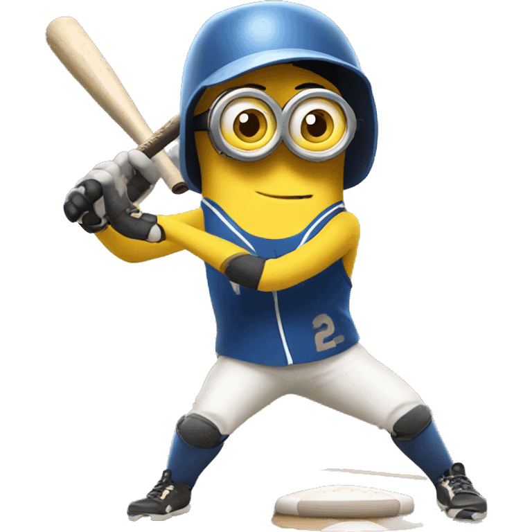 Minion playing softball  emoji