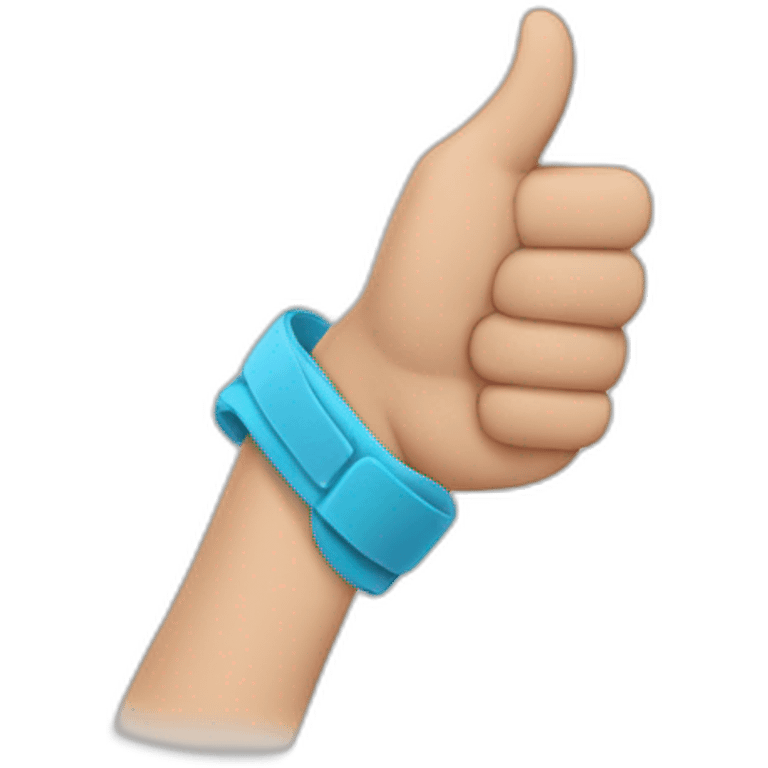 Thumb up with splint emoji