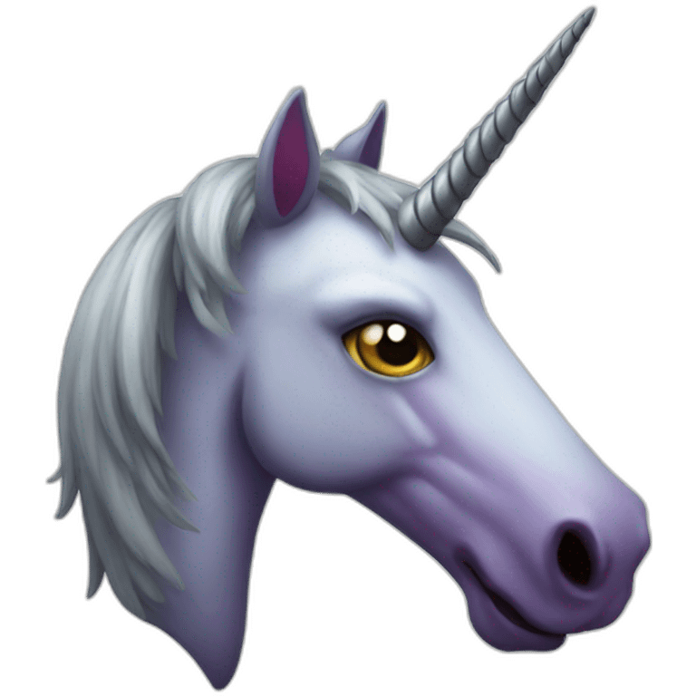 evil unicorn emoji