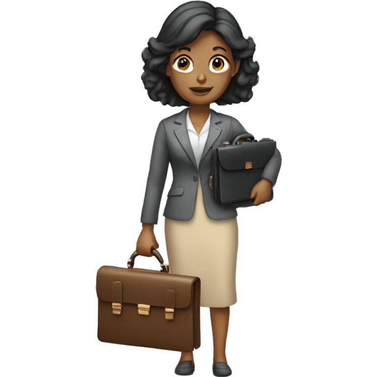 woman holding briefcase emoji