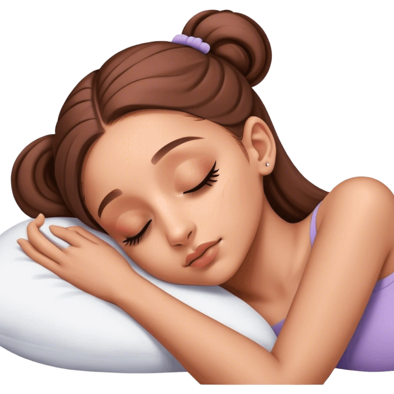 Ariana Grande sleeping emoji