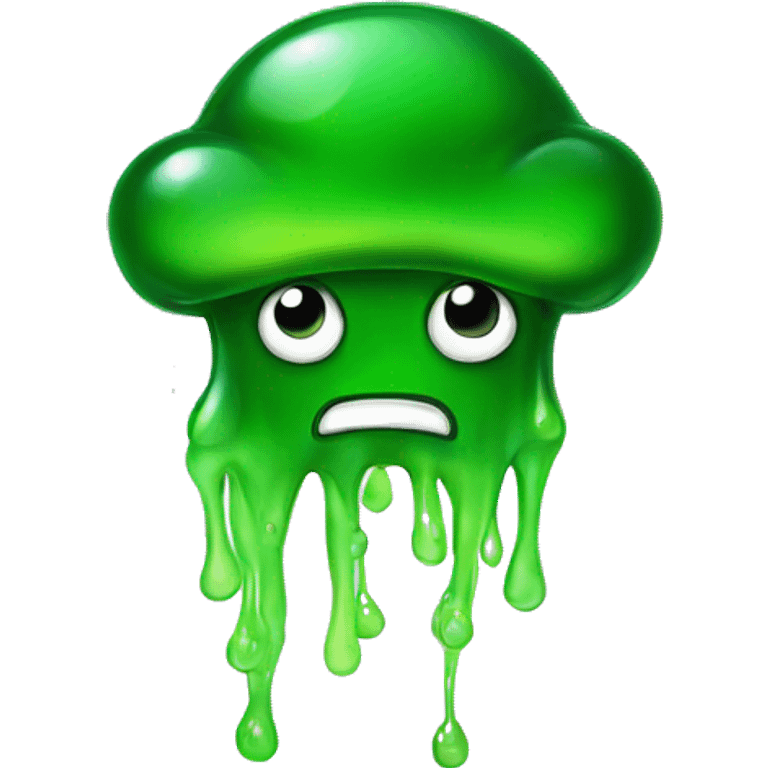 Green jelly  emoji