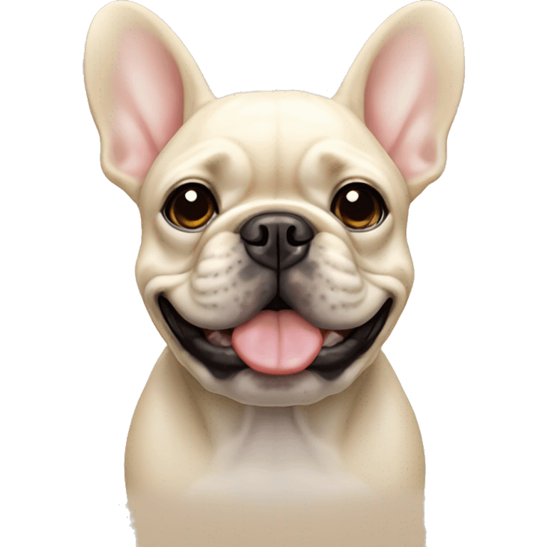 Cream French bulldog emoji