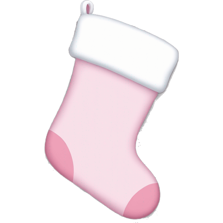  light pink Christmas stocking emoji