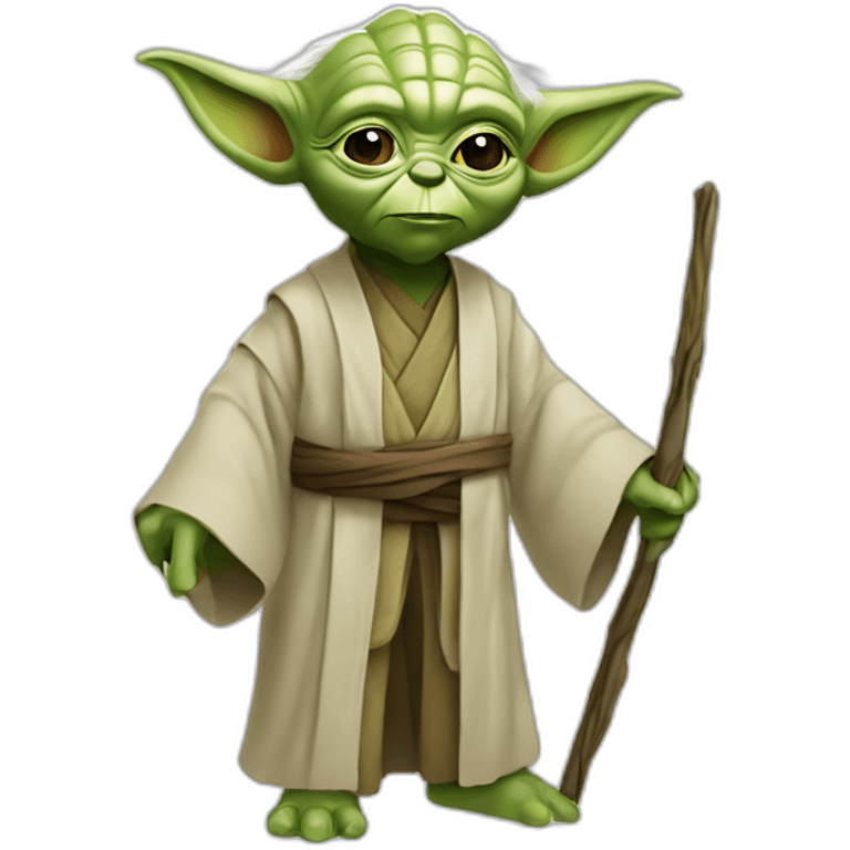 Yoda qui réfléchi emoji