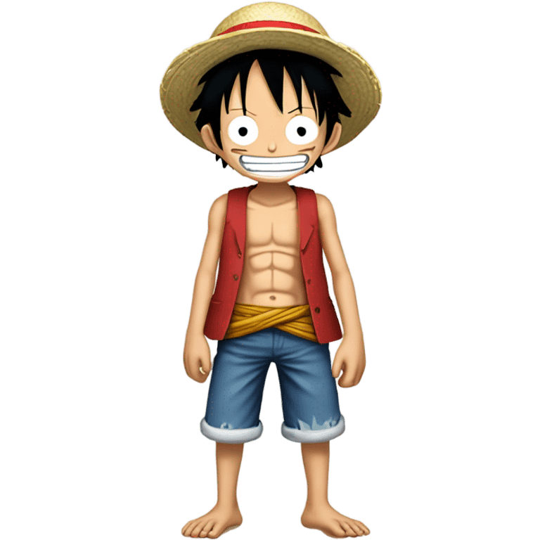 has a monkey.d.luffy estirado su braso con el puño cerado emoji