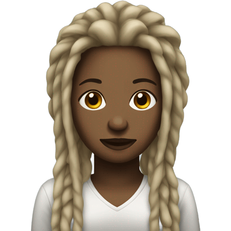 Black lesbian with dreadlocks emoji