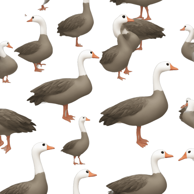 Camouflage goose emoji