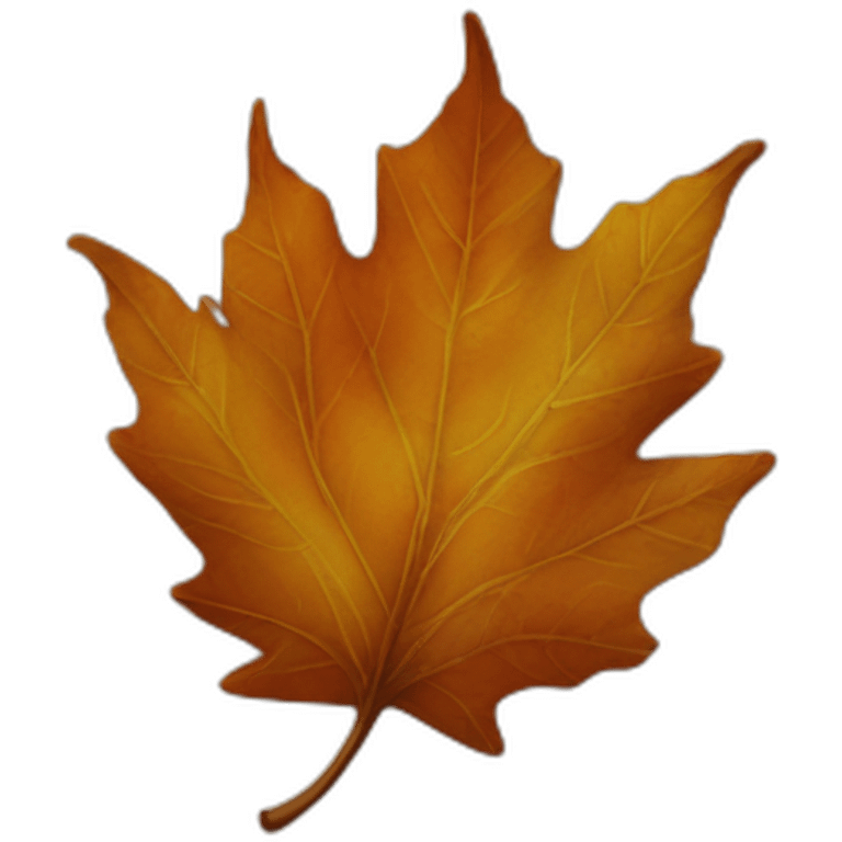 autumn leaf emoji