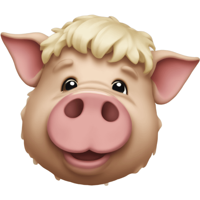 Cochon barbe  emoji