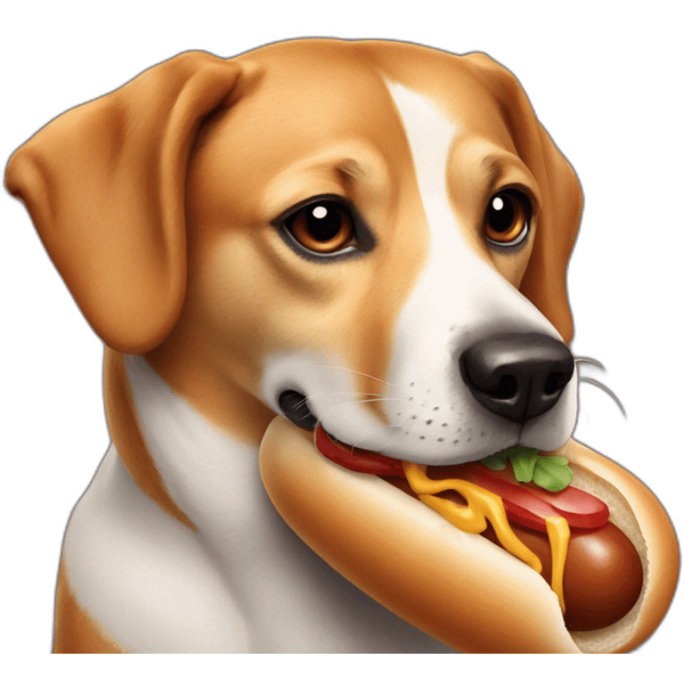 Chien hot dog emoji