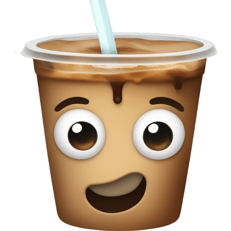 Iced coffee emoji