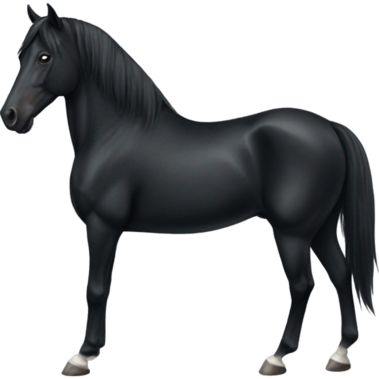 Black Horse  emoji