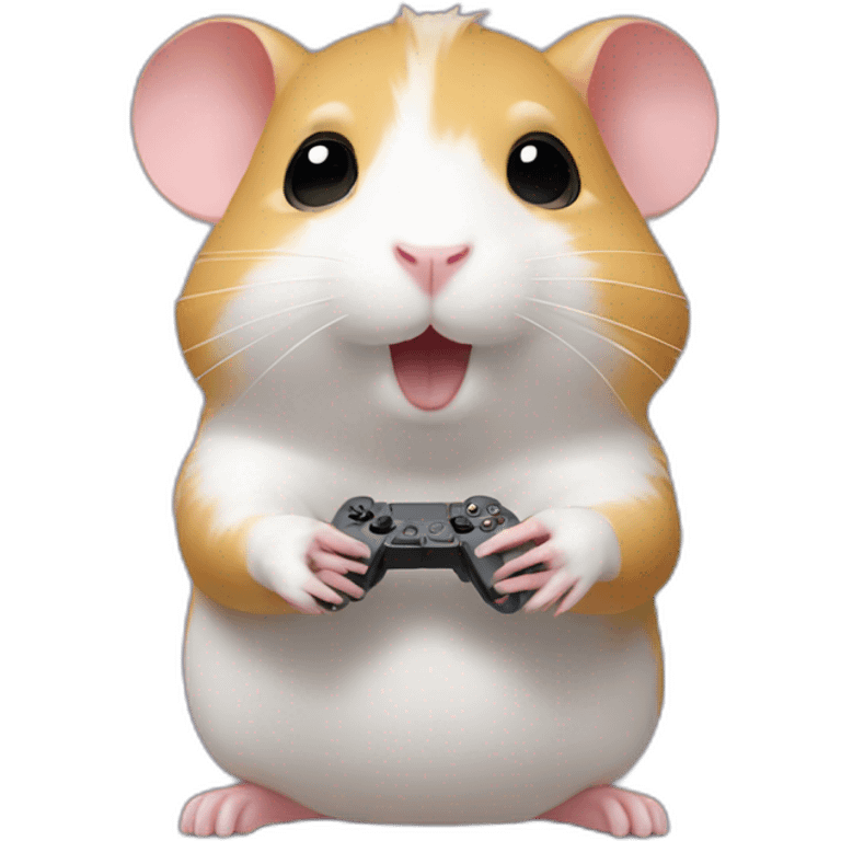 hamster playing ps5 emoji