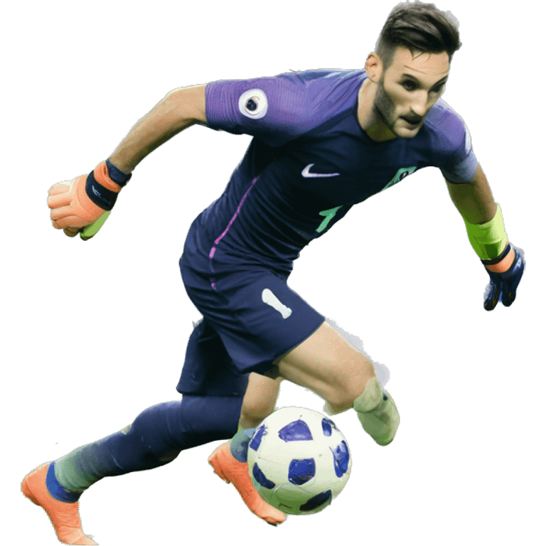 Hugo Lloris le gardien au foot emoji