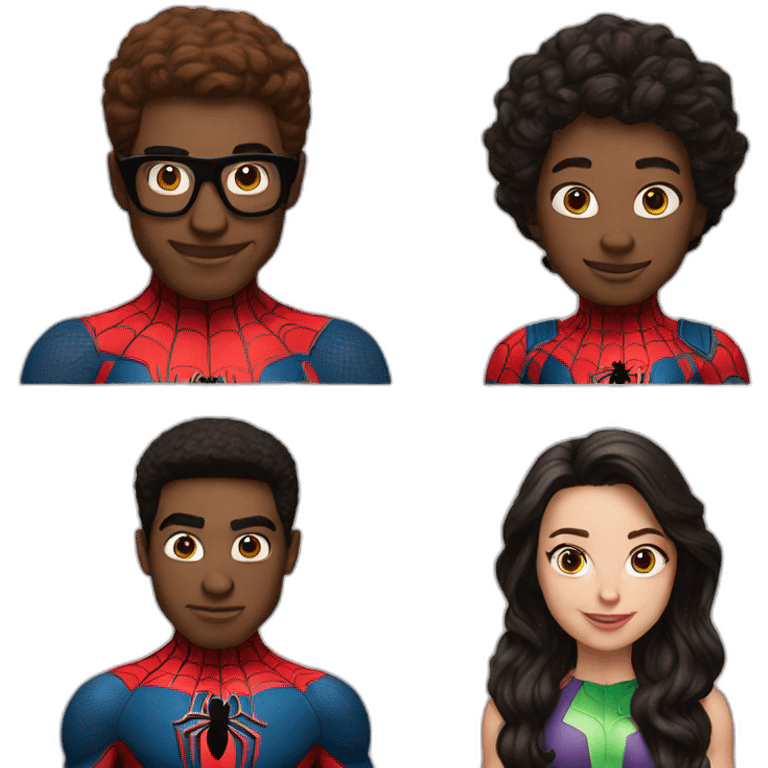 Me and spider man emoji