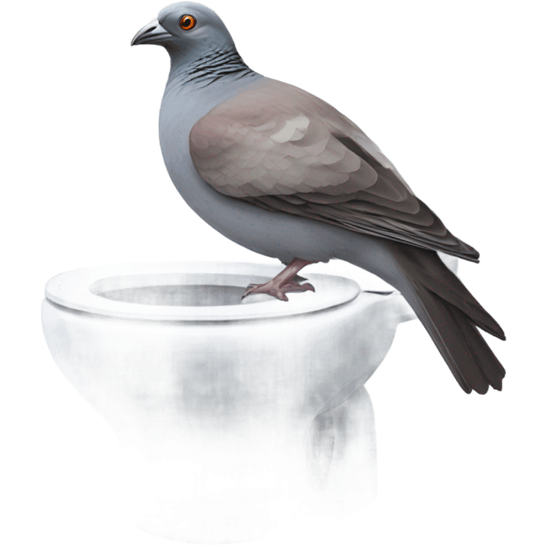 pidgin on a toilet emoji