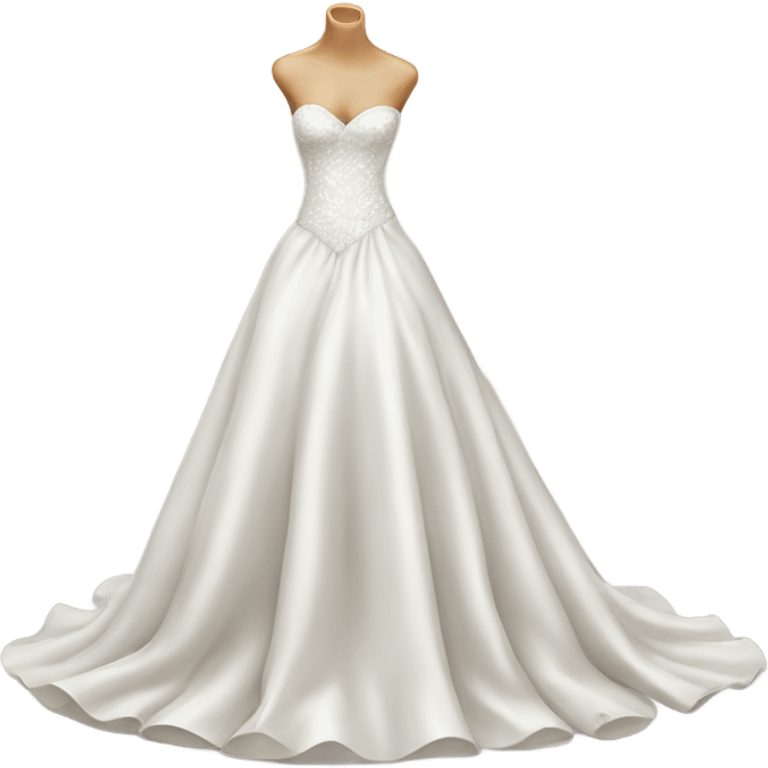 Hyper Realistic Wedding dress displays  emoji