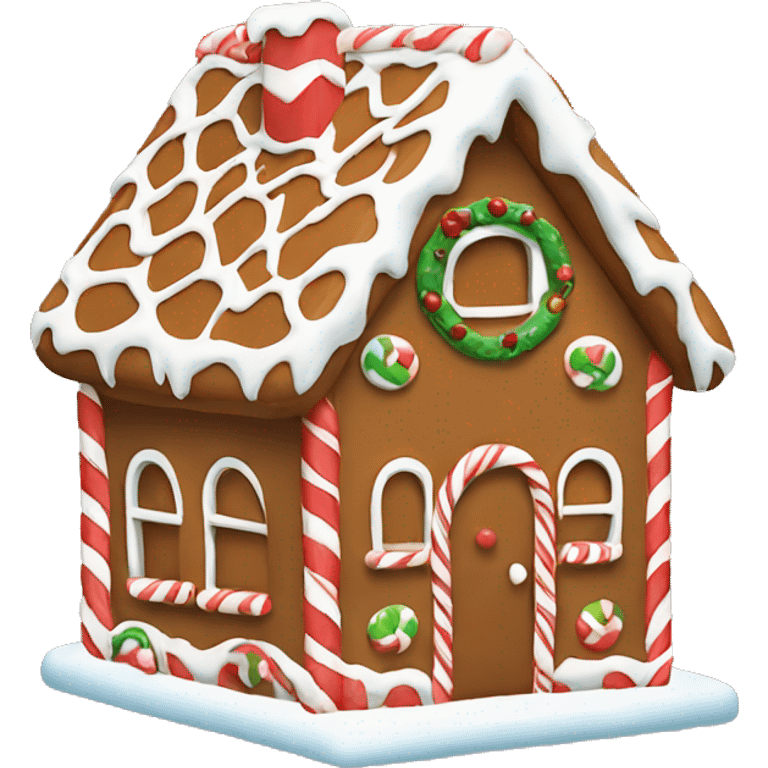 christmas gingerbread house emoji