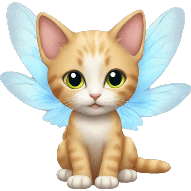 Kitten with fairy wings emoji