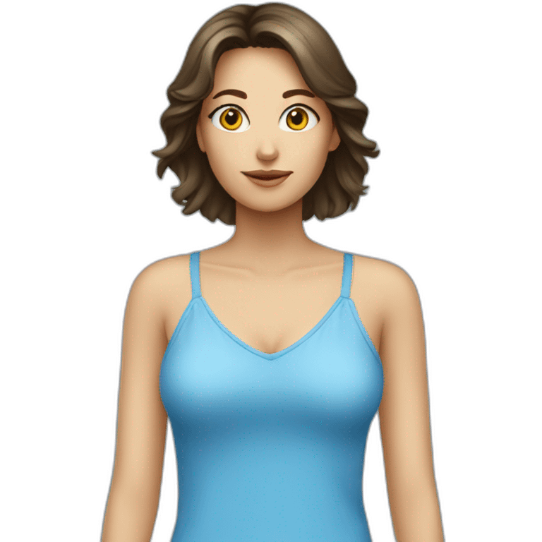 blue camisole emoji