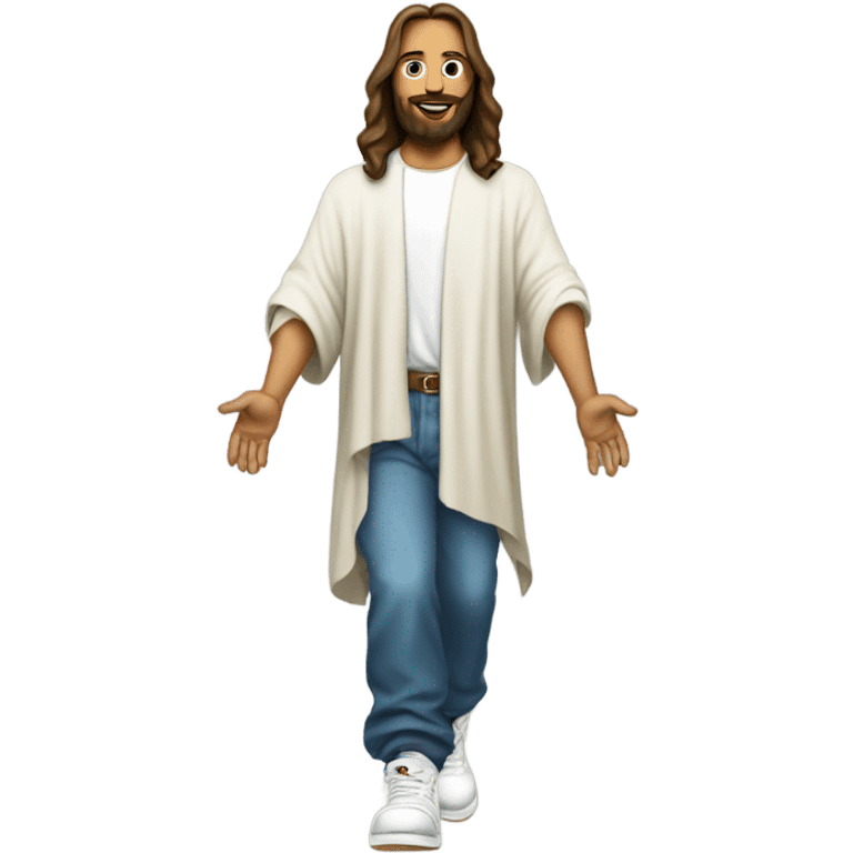 Jesus with jordans emoji