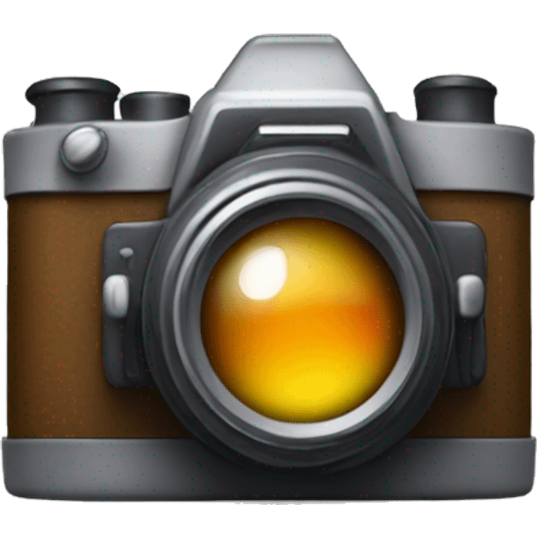 Create an emoji of a Camera that captures the essence of cinema. It should be vibrant, visually appealing, 
and embody the spirit of filmmaking. Include details that make it recognizable 
and engaging for movie lovers.
 emoji