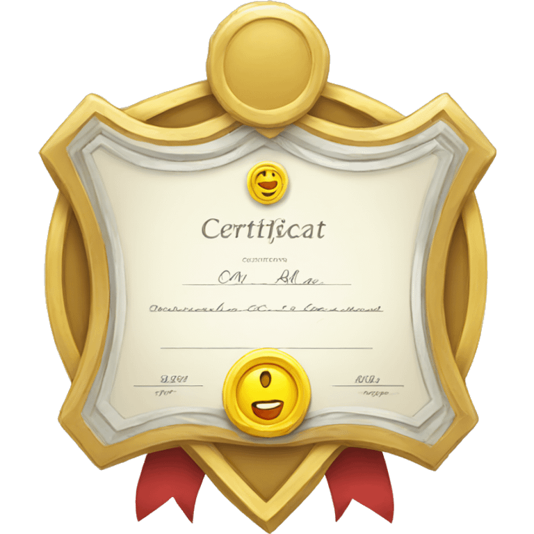 Certificate badge emoji