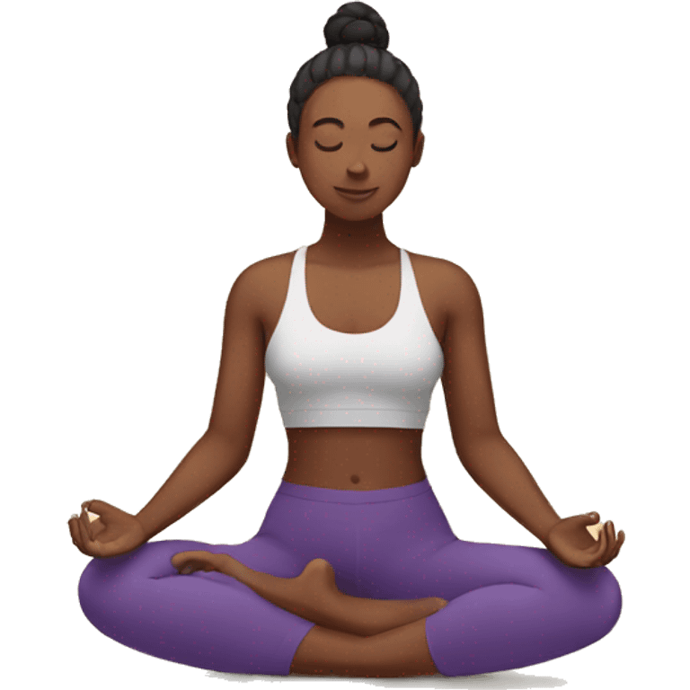 yoga nonbinary person emoji