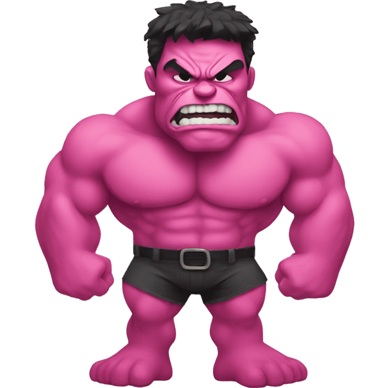 pink hulk with a bow  emoji