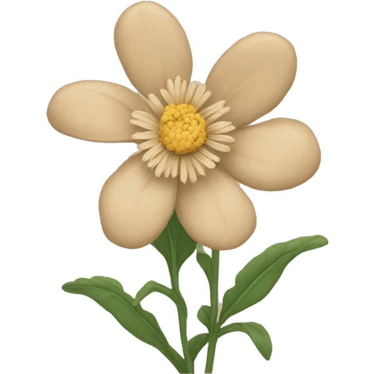 Beige flower emoji