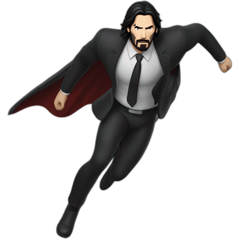 john wick superman flying emoji