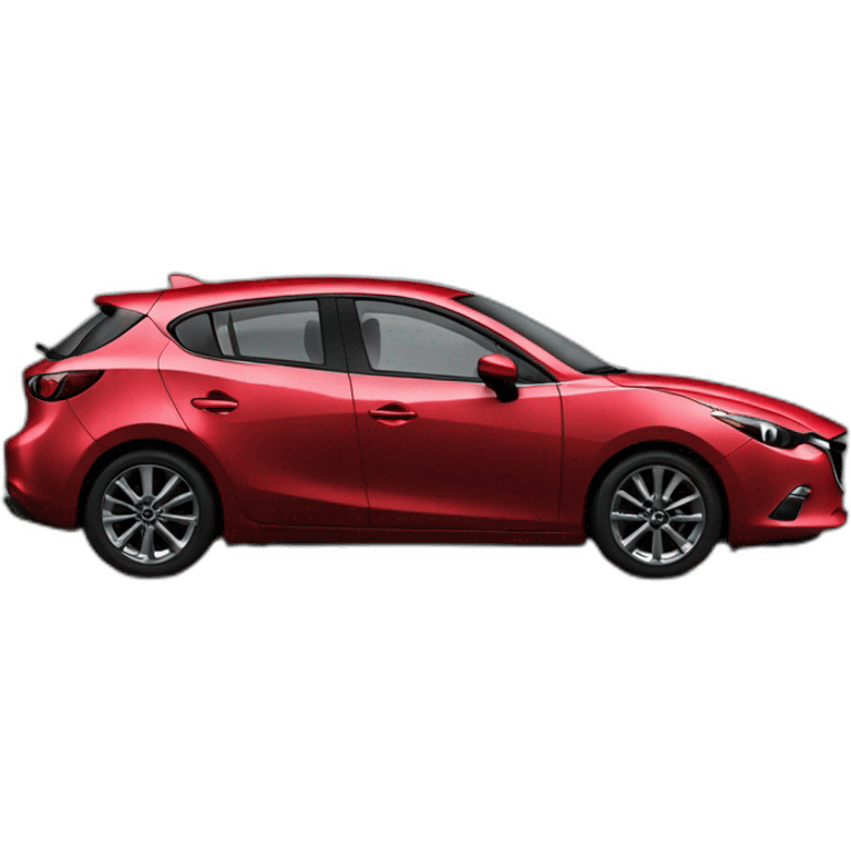 Mazda 3 rouge emoji