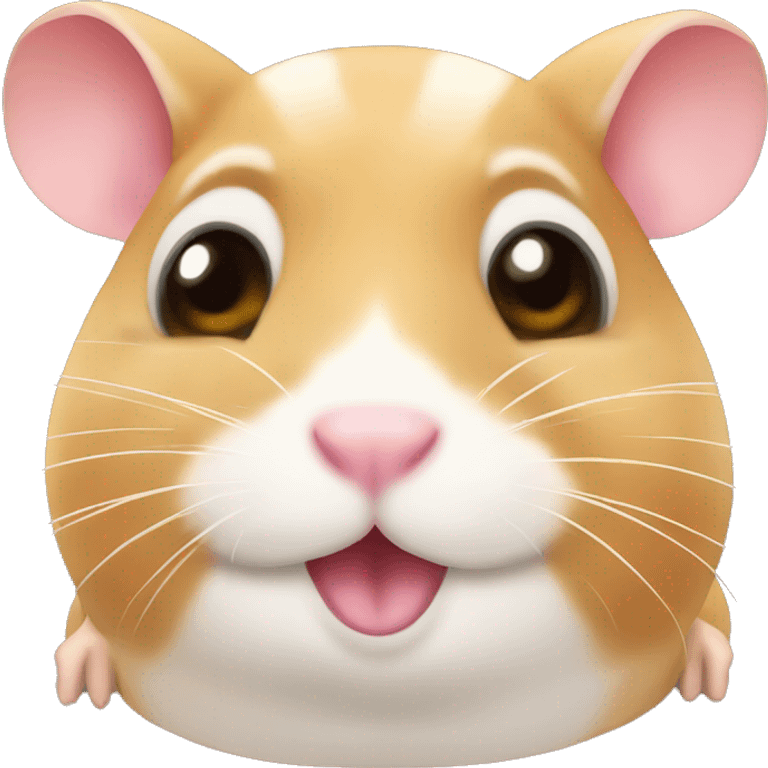 Hamster mewing emoji