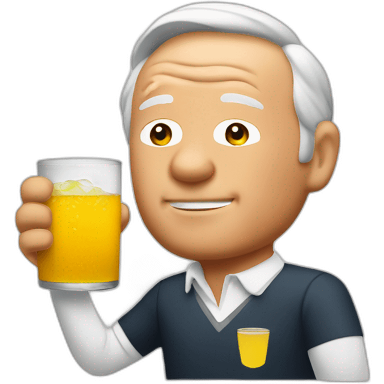 arnold palmer drinking an arnold palmer emoji