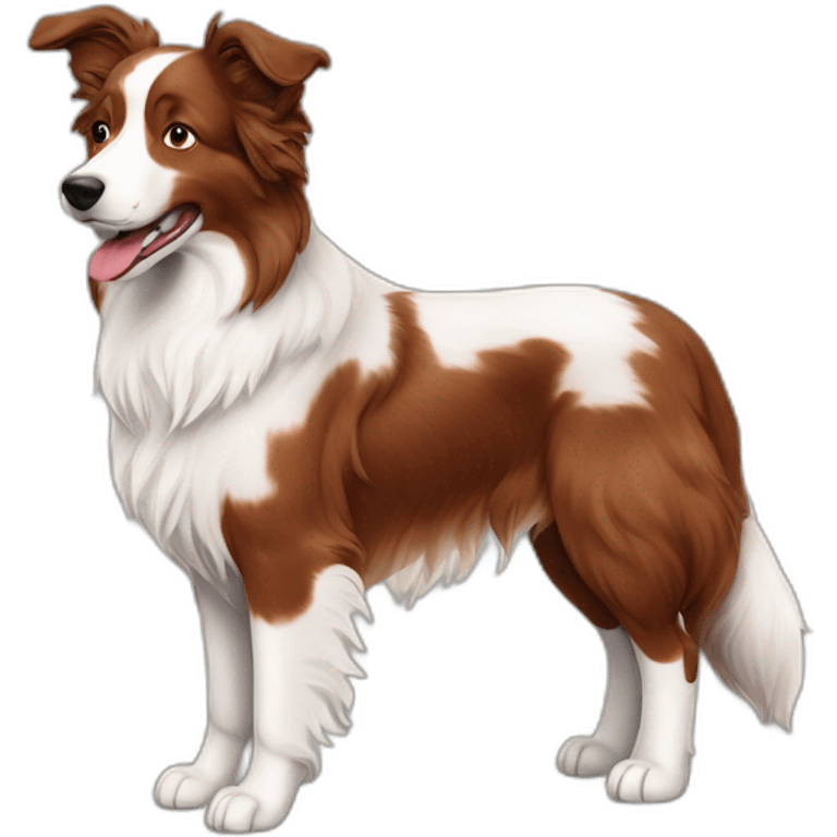 Red merle Border collie emoji