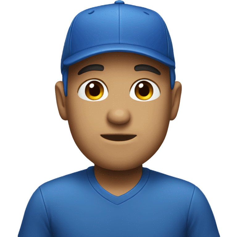 blue cap emoji