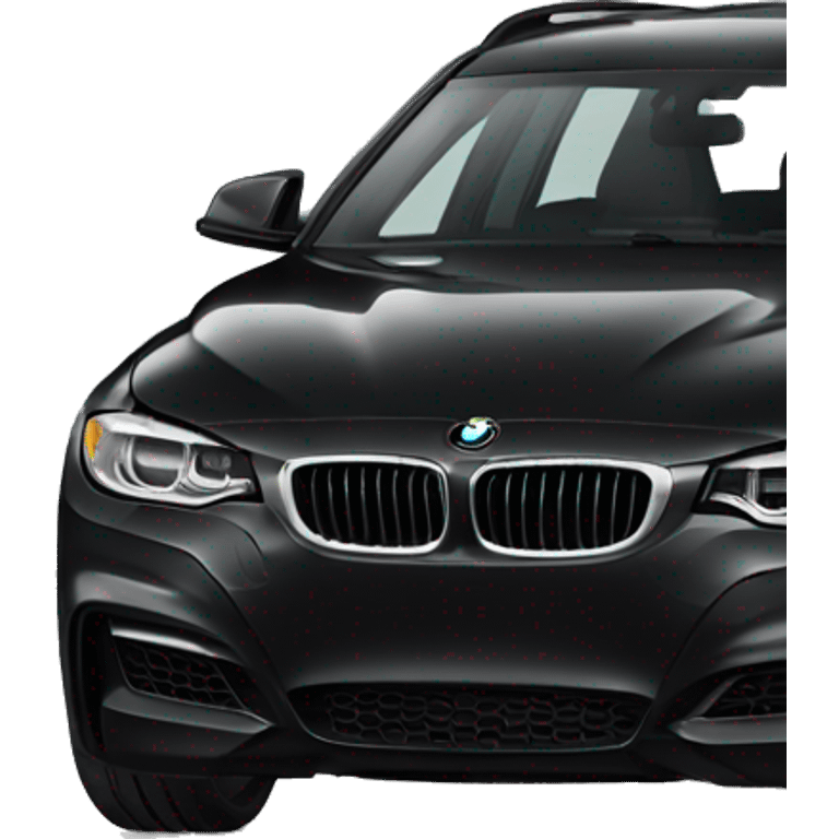 new full black BMW wagon car emoji